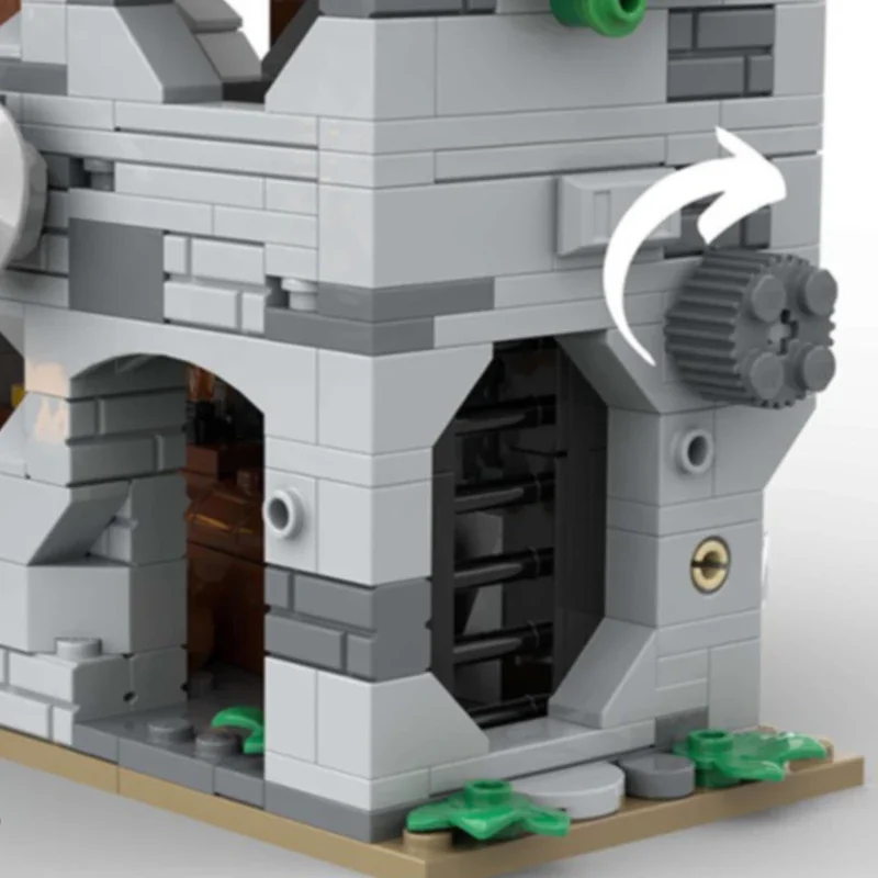 Средневековый замок модель MOC строительные кирпичи племенный Stronghold модульные