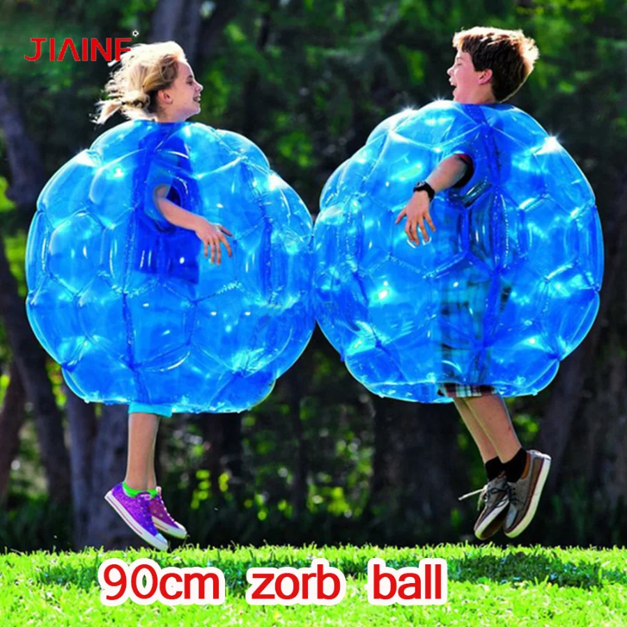 

60cm Zorb Ball PVC Blue/Red Inflatable Bubble Soccer Zorb Ball/Pump for Children Adult Family Outdoor Game Sports Toy Ball