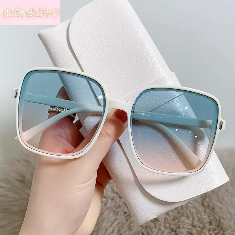 

Rice Nail Square Sunglasses Gradient Color New Sunglasses for Women Trend Anti-UV Retro Sunglasses