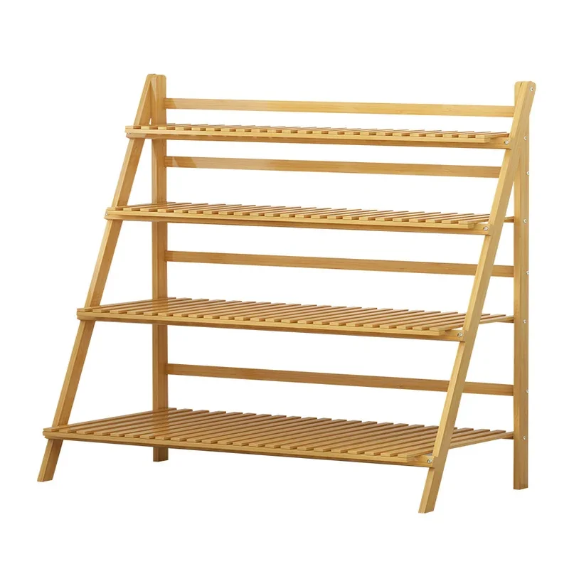 3-х уровневый бамбуковый горшок для растений полка лестница садовая стойка