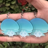 genshin impact floating hydro fungus acrylic keychain badge cartoon cosplay key chain pendant props accessories