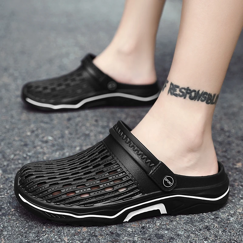 Casual Beach Slipper Hollowed Out Ladies Men's Slide Summer EVA Soft Non-Slip Flip-flops Indoor Outdoor Sandals