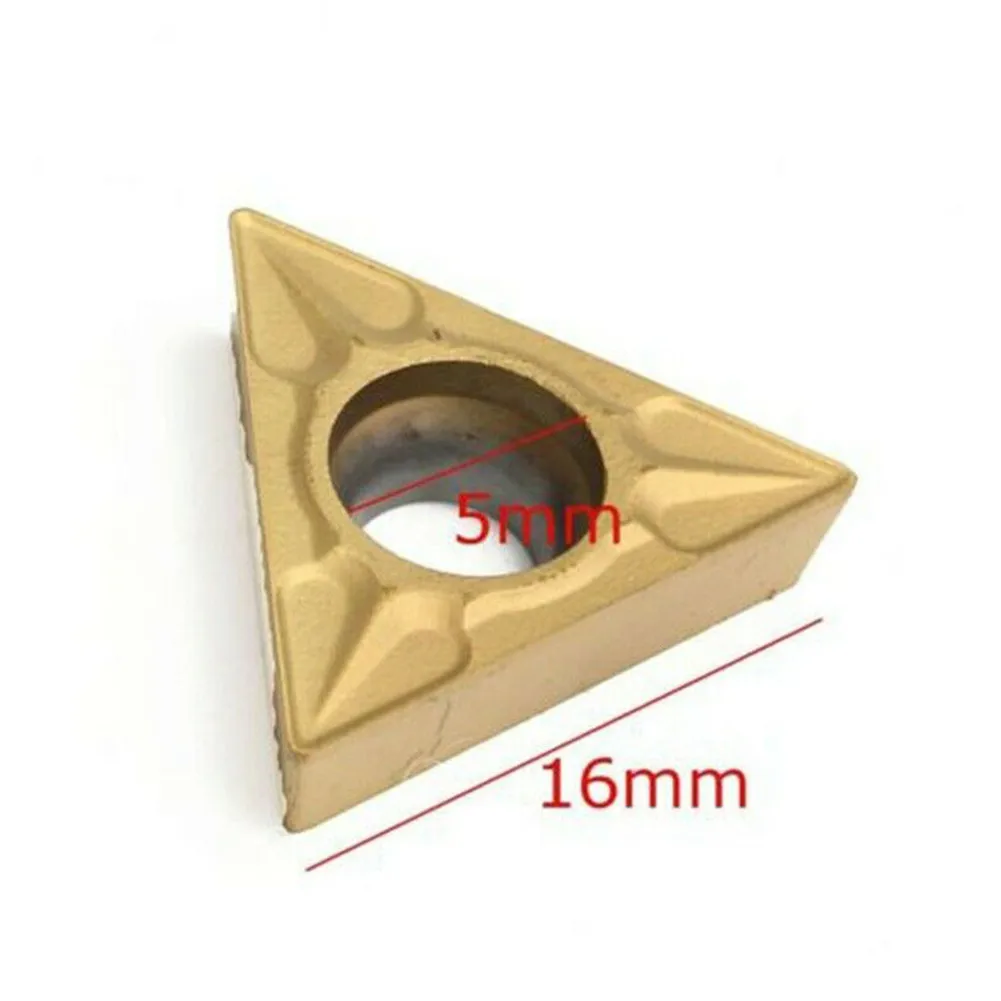 

Brand New Carbide Inserts CNC Tungsten Triangle 1/2 Lathe 10pcs Blades