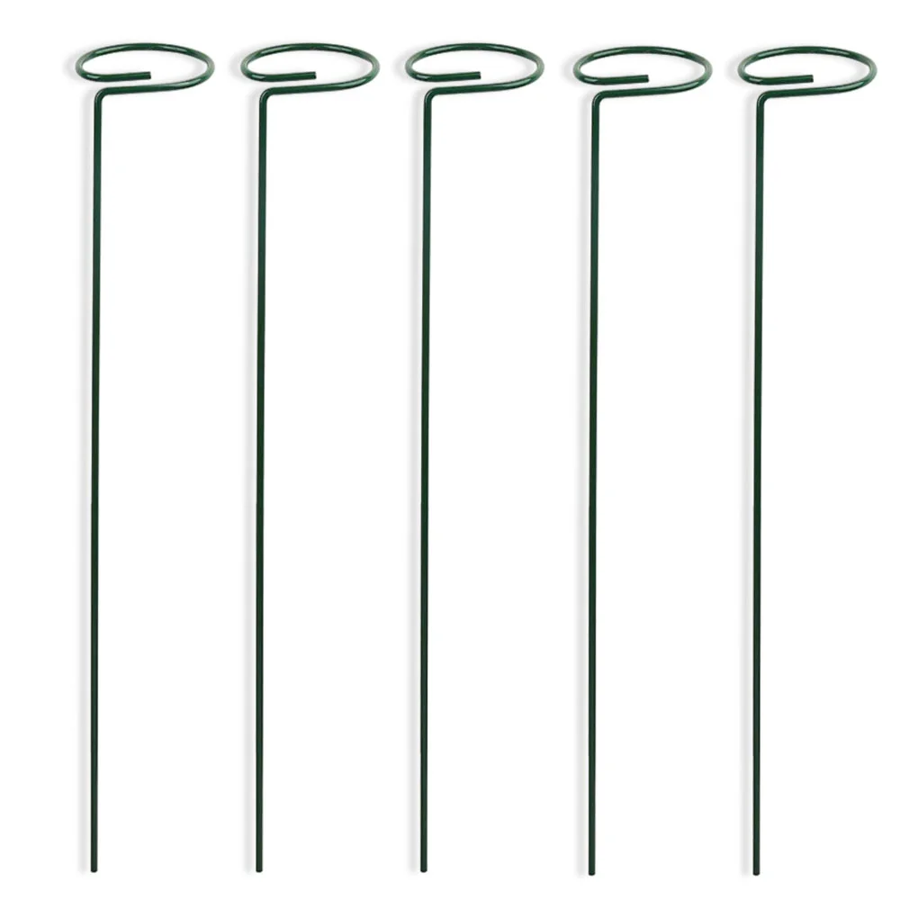 

5 Pieces Climbing Plant Support Sticks Indoor Outdoor Trellis Sunflower Vegetables Training Guide Holder Accessories