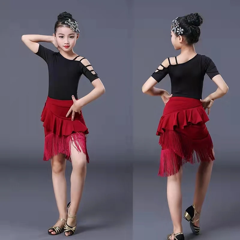 Детское платье для танцев 2022 платья латиноамериканских девочек с коротким