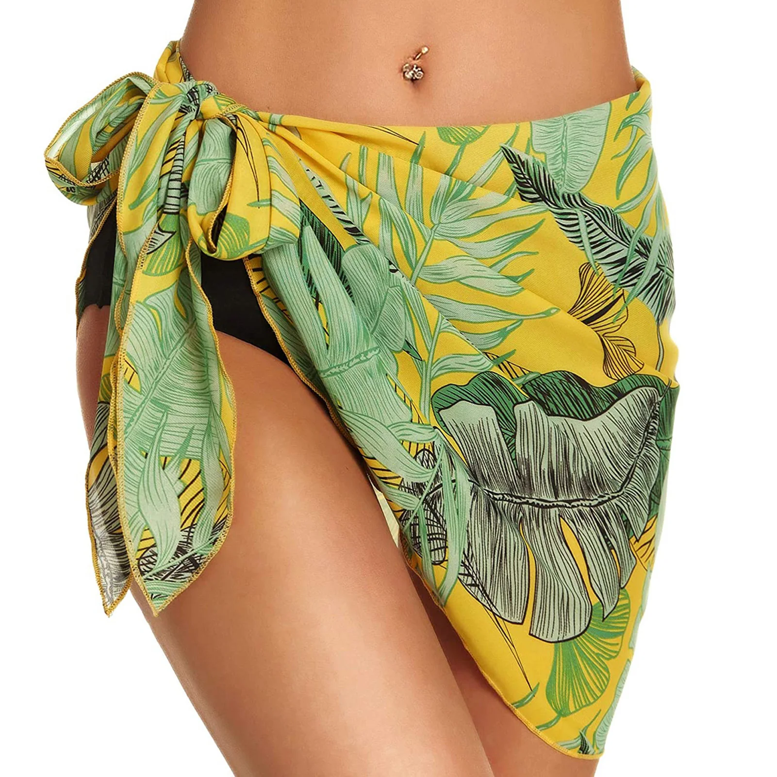

Chiffon Sexy Party Fashion Short Wraps Women Beach Sarong Cover Ups For Bikini Swimming Summer Bathing Suit Printed Pareo