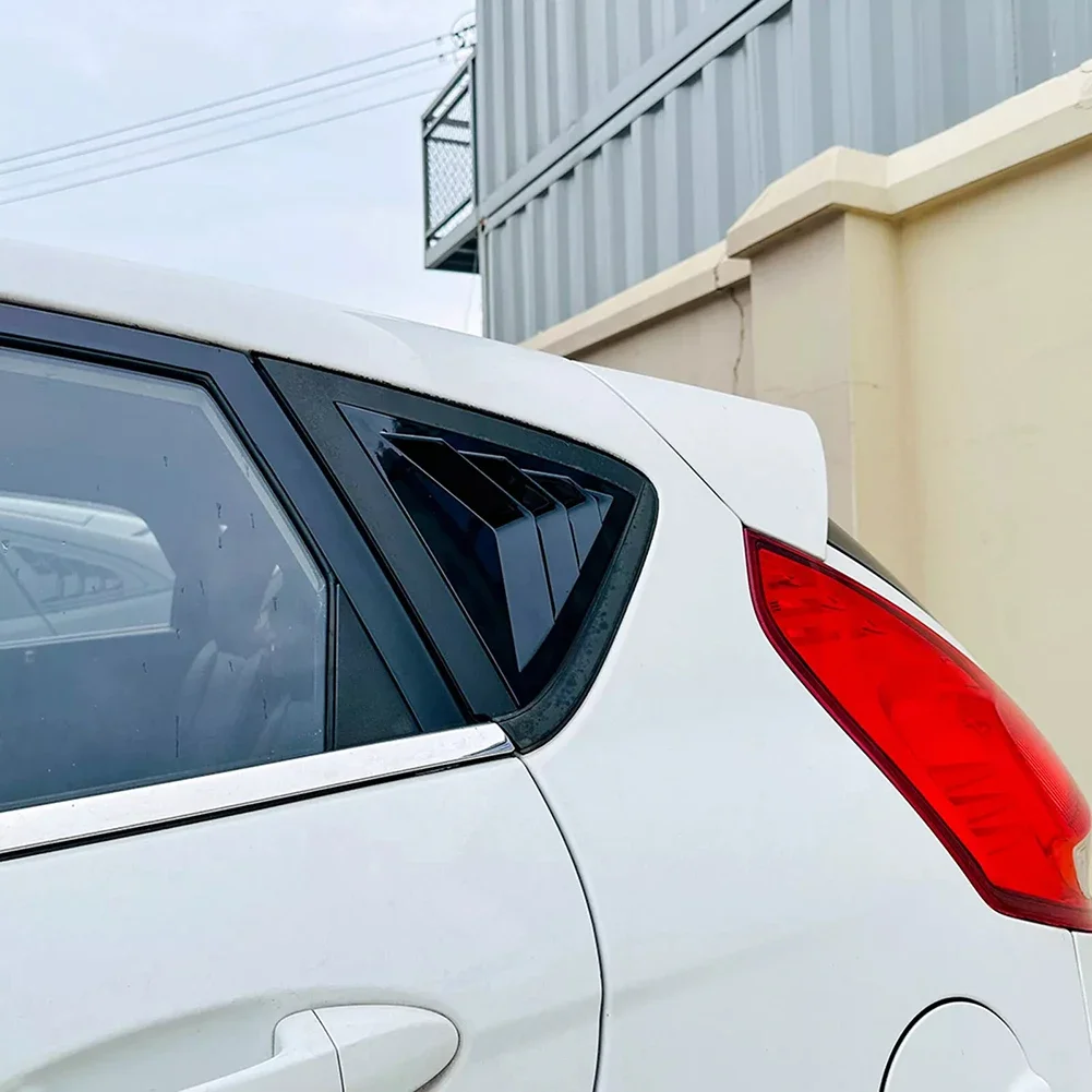 1 пара автомобильных задніх дверей стеклянная жалюзи накладка для Ford Fiesta MK7 MK7.5