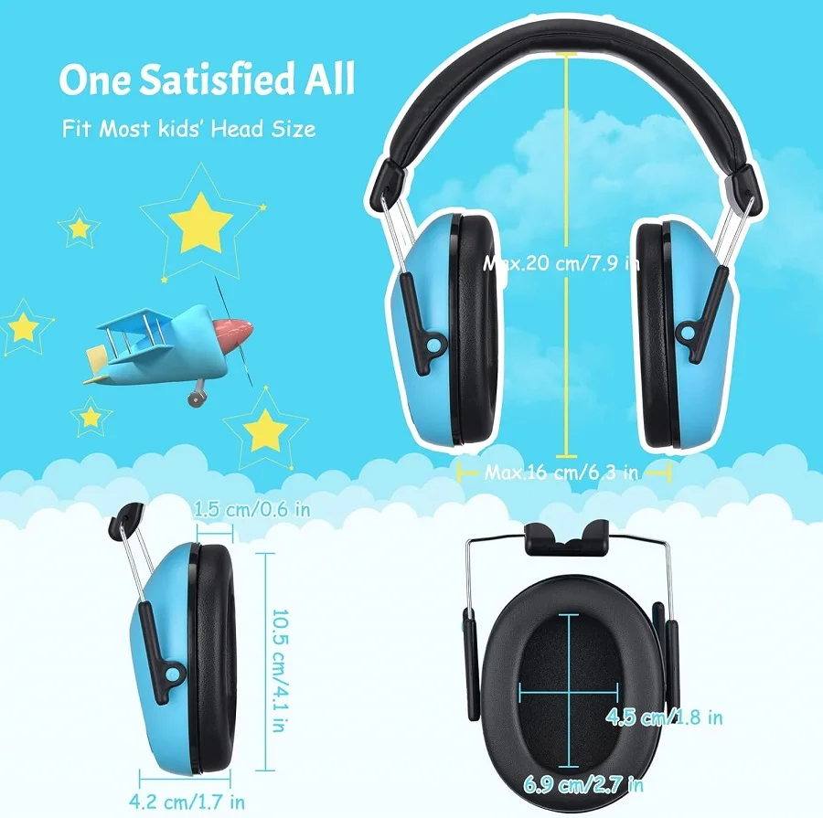 Шумоподавляющие наушники для детей шумоподавляющие Регулируемые защитные nrr 25