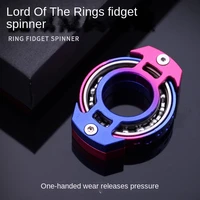 new creative fingertip gyro alloy finger decompression decompression ring small toy single hand kill time black technology