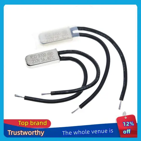 1/3 шт. KSD9700 250 В 5 А металлический переключатель температуры N/C 15 ~ 70 градусов по Цельсию Нормальное закрытие