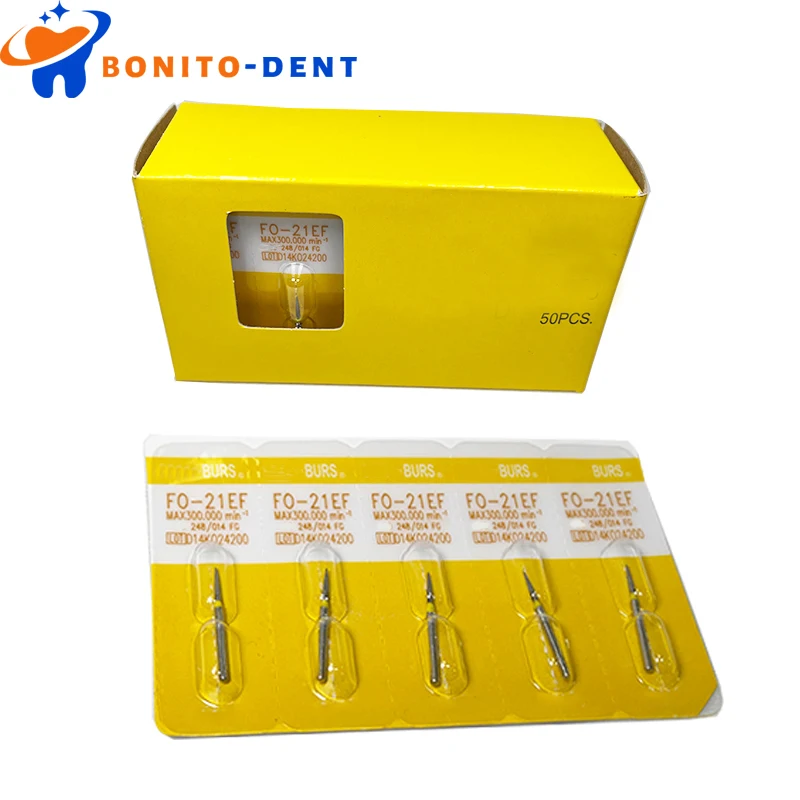50 шт. Стоматологическая дрель Шлифовальная головка карбид алмаз клубника