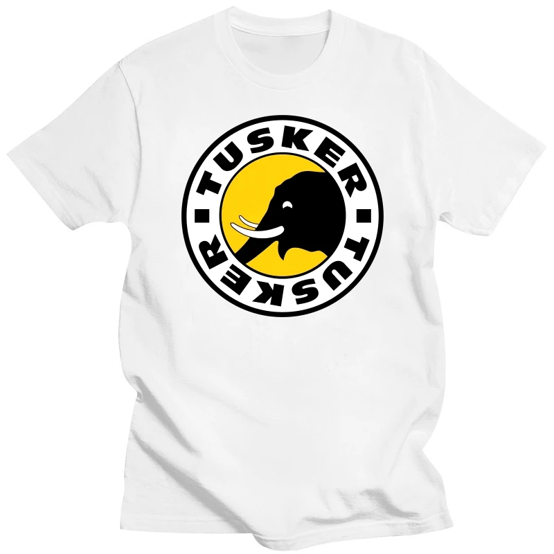 

Черная футболка Tusker рубашка с рисунком пива DMN103