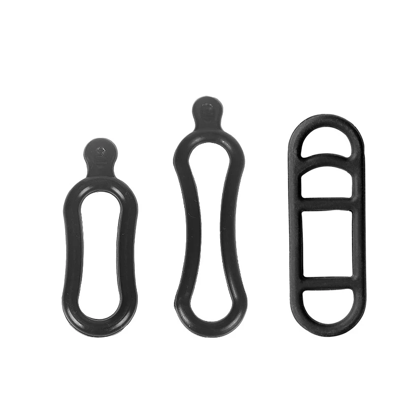 

5PCS Silicone Bandage Ties for Bicycle LED Lamps Handlebar Seatpost Install Headlight Rear Lamp Holder Rubber Stretch Straps