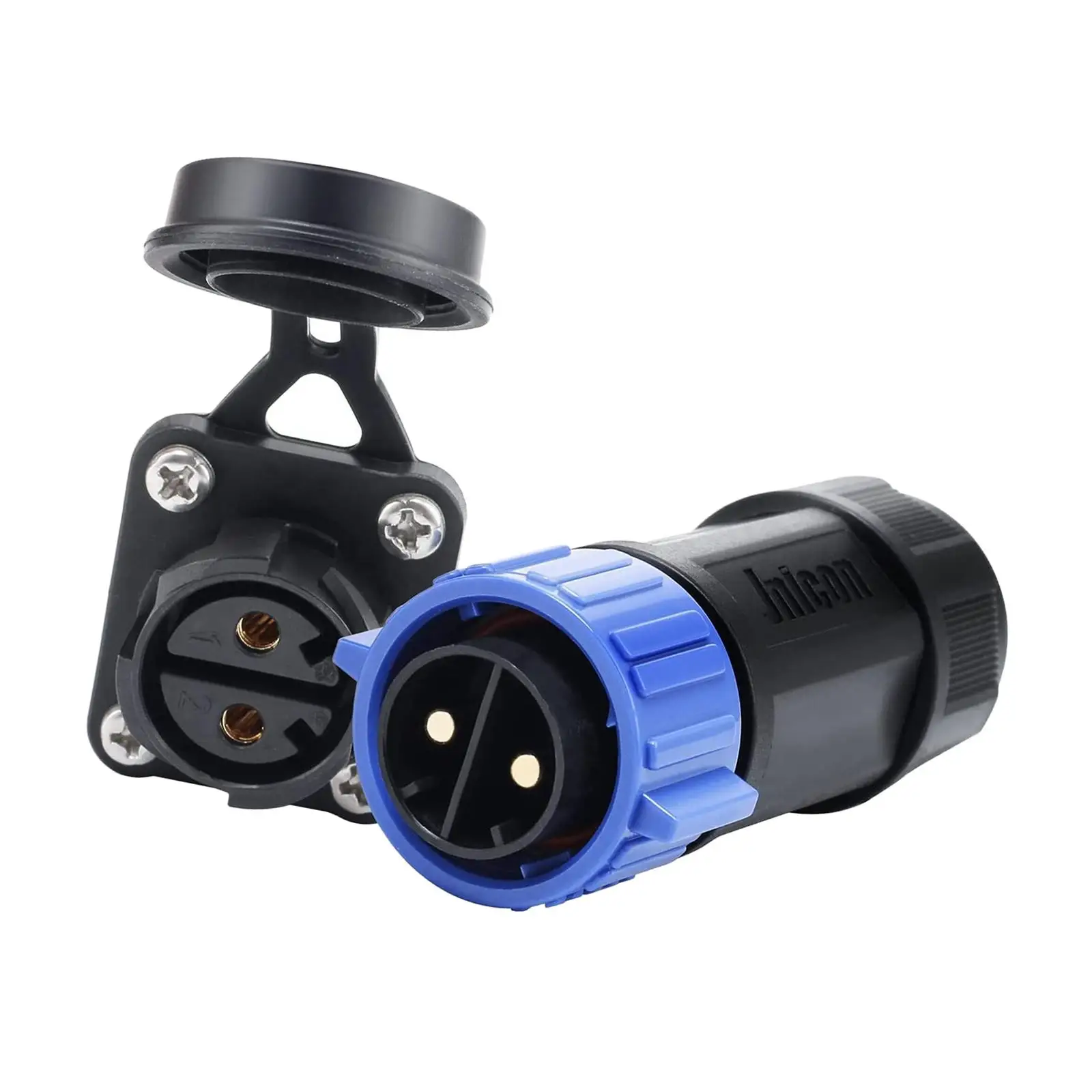 

Plug Receptacle Set Self Locking Structure Marine Boat IP67 Fishing Reel DC Powered Device