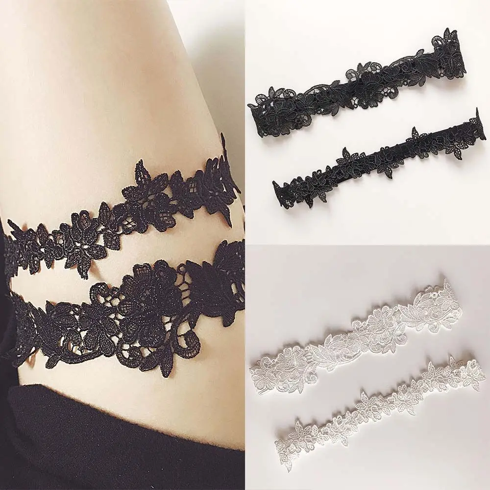 

Wedding Women Elastic Flower Garters Leg Garters Lace Band