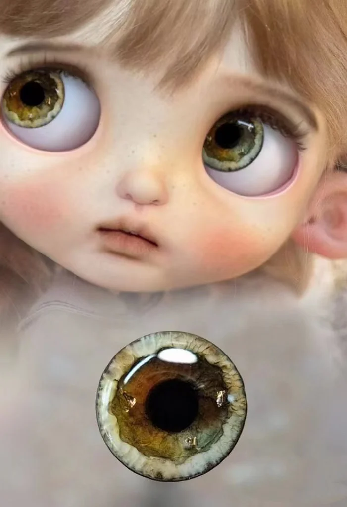 

Dunhuang Colors BJD Blythe handmade eye chips Soft clay dropping glue eye patch film real life style