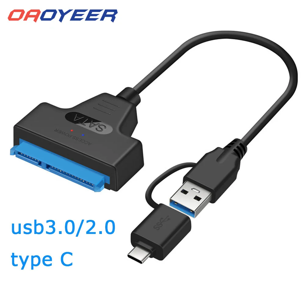 Кабель USB 3 0 SATA адаптер Sata к до 6 Гбит/с для 2 5-дюймового внешнего жесткого диска SSD 22