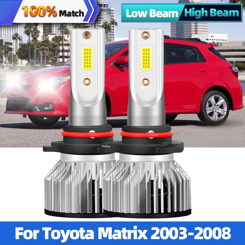 

12000LM LED Car Headlight Bulbs 90W 6000K White 9005 9006 HB3 HB4 CSP Chip Auto Lights 12V 24V For Toyota Matrix 2003-2008