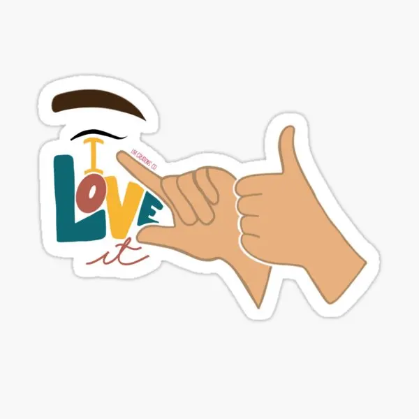 

Наклейки на автомобиль Auslan «Я в восторге», 5 шт.