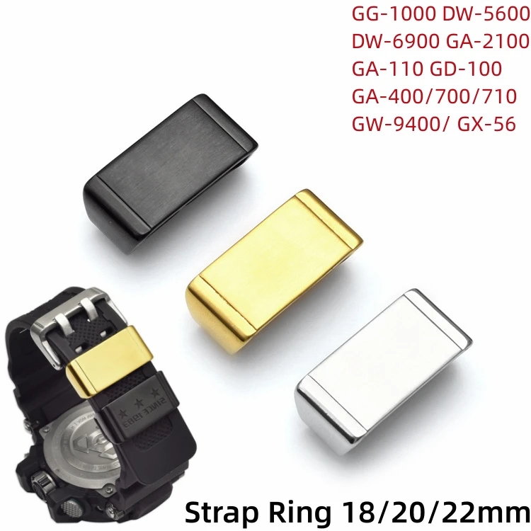 

Metal Watch Strap Holder Loop Suitable for Casio G-Shock GWG1000 GG1000 GA110/700 DW5600/6900 Band Keeper Ring 18/20/22/24mm