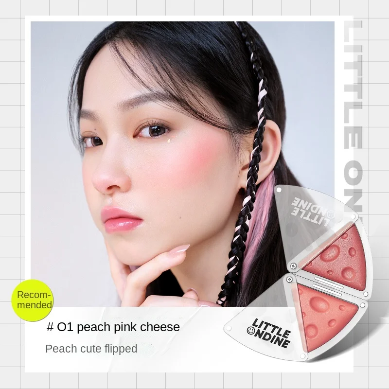 

FQ Two-Color Double-Color Blush Highlight Makeup Palette Matte Natural Repair Rouge