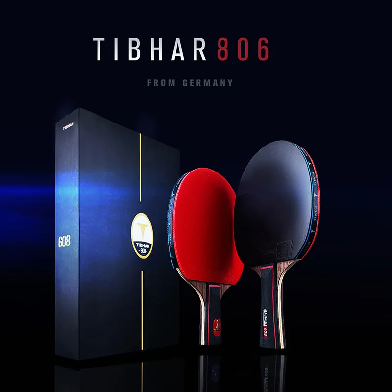 

Немецкая ракетка Tibhar для настольного тенниса, профессиональная 7-слойная углеродистая Золотая этикетка 806
