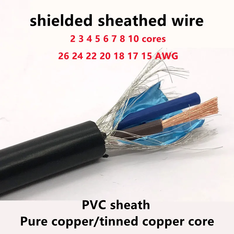 

Экранированный кабель SAKESI медный 20AWG 18AWG