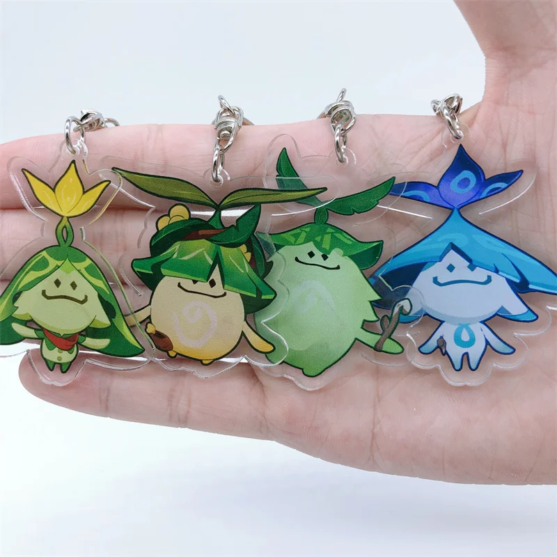 

New Genshin Impact Cute Key Chain Sumeru Aranara Arama Acrylic Keychain Cosplay Accessories Anime Pendant Cartoon Christmas Gift