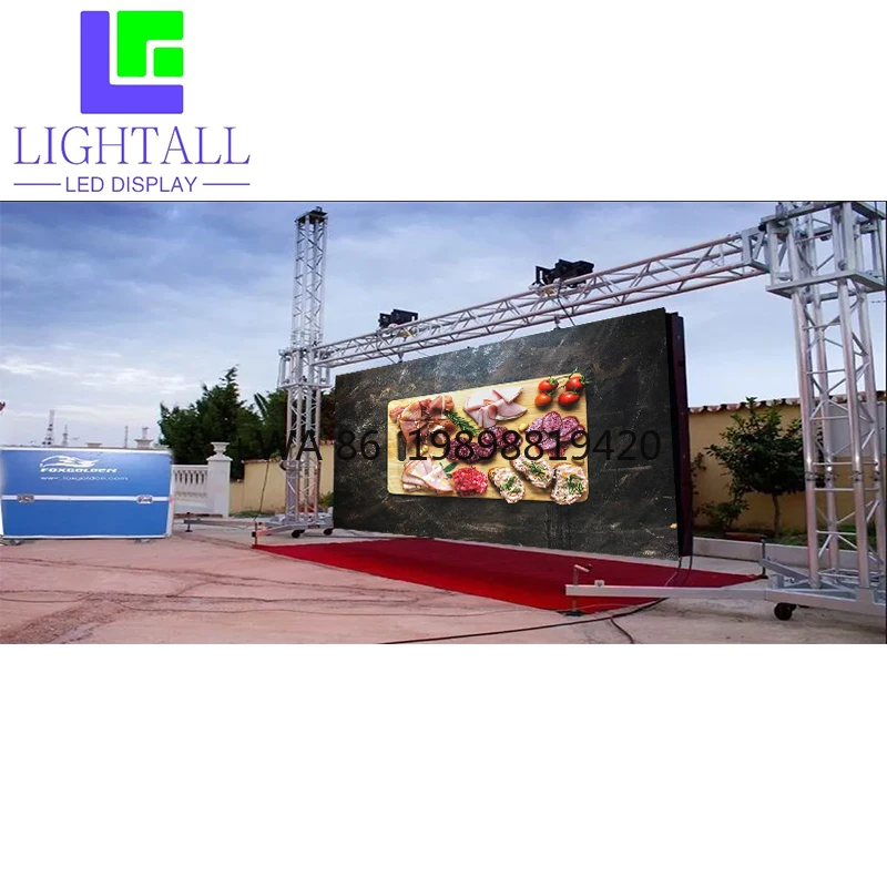 Фото Горячая распродажа: Уличная светодиодная видеопанель IP65 HD 500*500 P2.9 для аренды на мероприятиях и цифровых вывесок №1