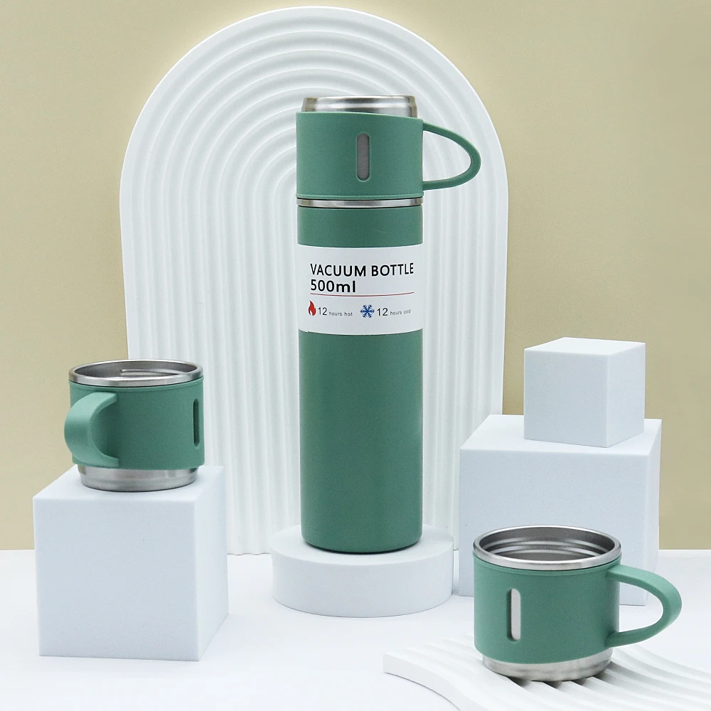 

Affordable 500ml Bullet Double-Layer Stainless Steel Vacuum Thermos Tumbler Travel Mug Business Trip Water Bottle Tea Infuser