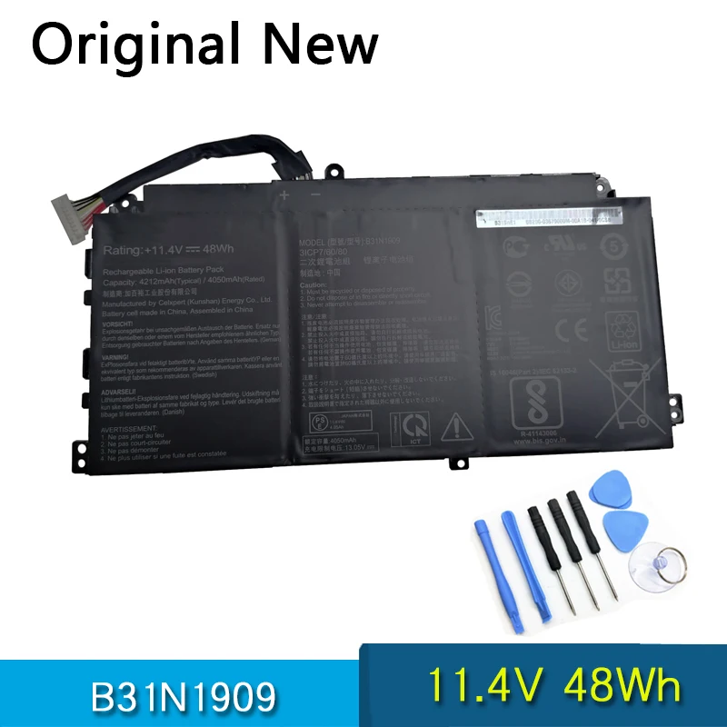 

Новый оригинальный аккумулятор b31n1900 для ASUS ExpertBook P2 P2451FA-EK0009 EB0354R P2451FB-1A 11,4 в 48 Вт/ч
