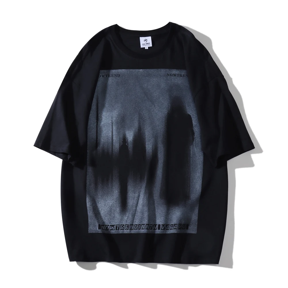 

Футболка мужская оверсайз с коротким рукавом, Готическая уличная одежда в стиле хип-хоп, хлопковый топ в готическом стиле, повседневная оде...