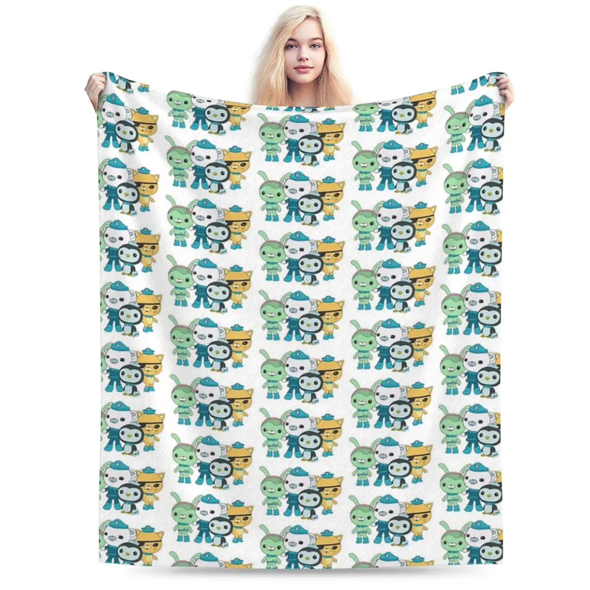 Одеяла Octonauts Captain Barnacles Kwazii мягкие теплые фланелевые покрывала для кровати