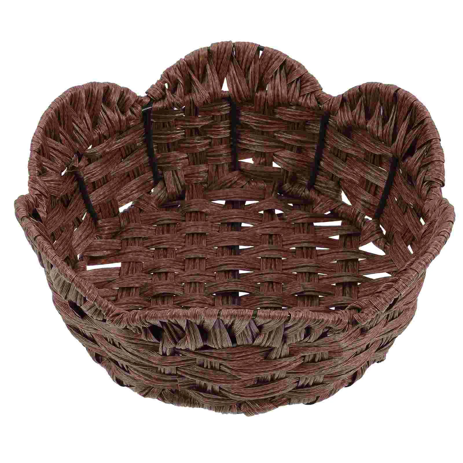 

Basket Bread Fruit Container Dessert Multi Use Daily Organizer Countertop Kitchen Adorable Function Resistant Household Baskets