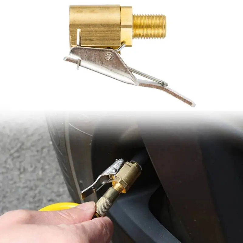 Универсальный автомобильный соединитель клапана для накачивания шин зажим