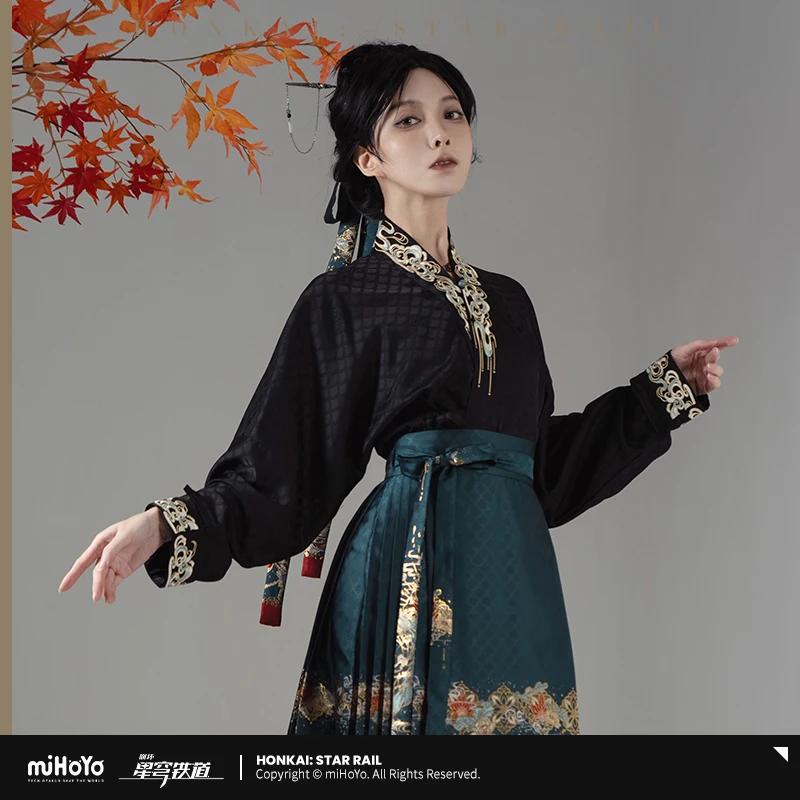 Фото Оригинальный костюм MiHoYo Dan Heng Honkai: Star Rail, короткая рубашка, рубашка в стиле аниме, одежда №2