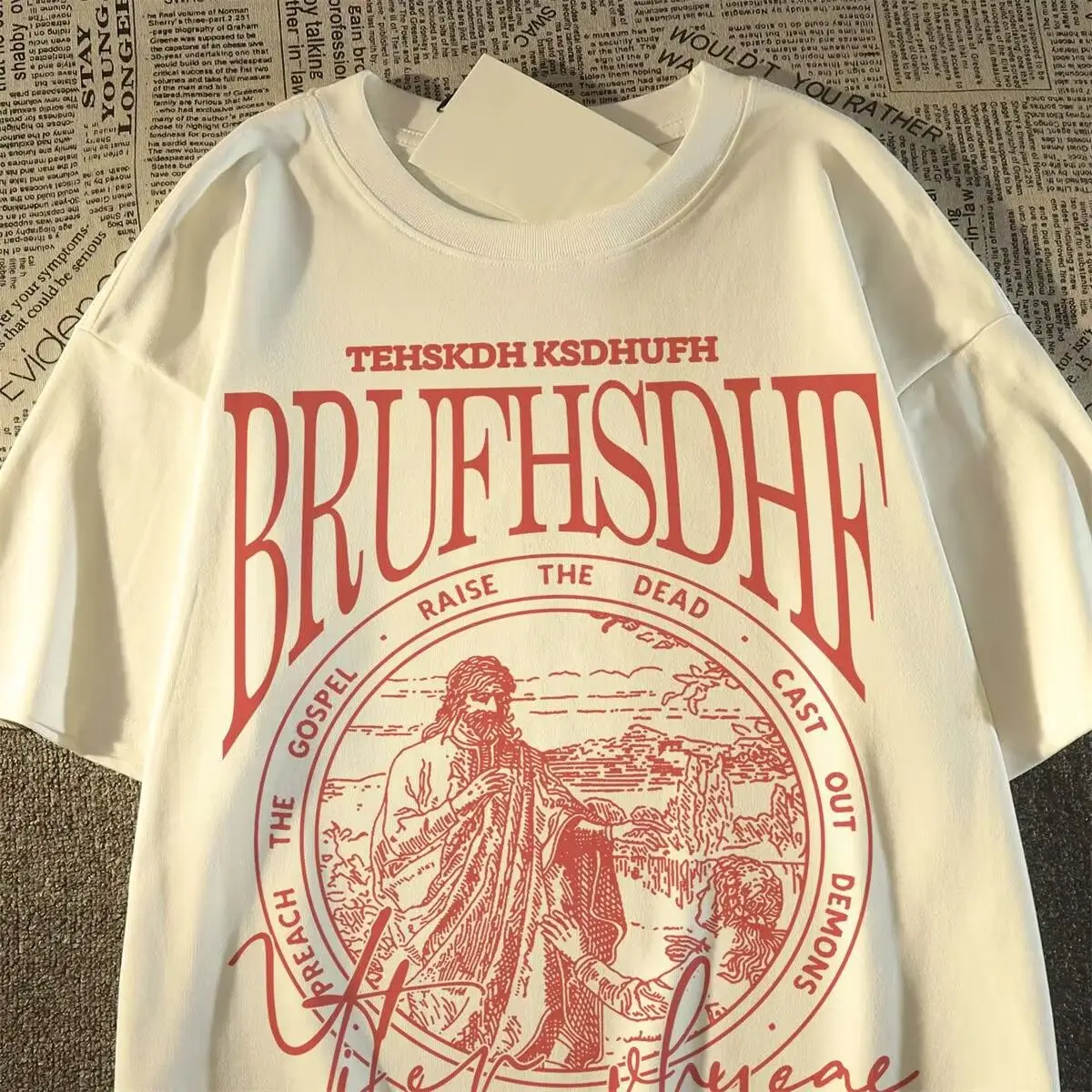 

Футболка в стиле Харадзюку для мужчин и женщин, индивидуализированная уличная рубашка в стиле ретро, топ оверсайз в американском стиле, стиль хип-хоп, лето