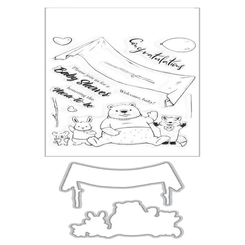 

BABY Die Cutting and Cutting Dies for Cards Clear Stamps and Dies and Stamps 2021 Stencils for Decor Scrapbooking Stamping