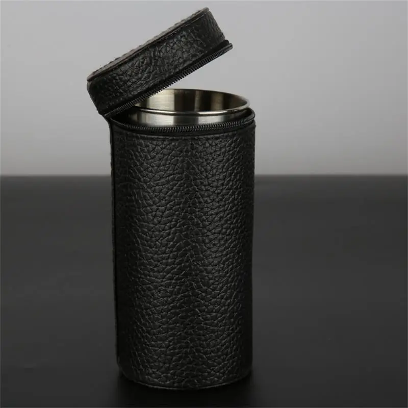

New Outdoor Camping Tableware Mugs Wine Beer Whiskey Bottle Travel Camping Cup Stainless Steel Travel Cups 4pcs/lot 30/70/170ml