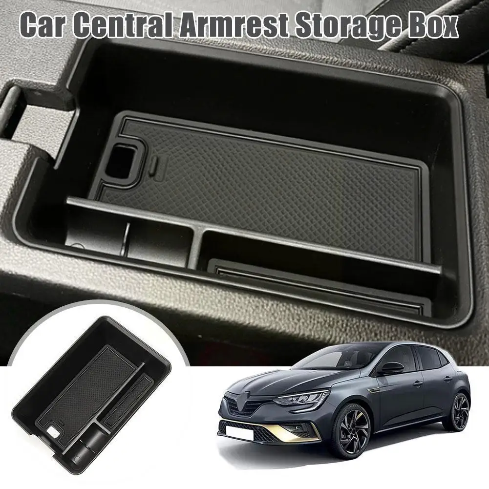 

Car Central Console Armrest Storage Box For Renault Megane E-Tech 2022 Car Tray Accessories Stowing Tidying Black M7Z3