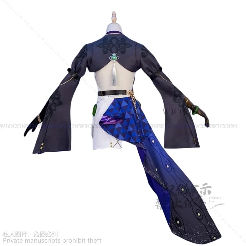 Игра Honkai звезда рельс нефрит косплей костюм парик платье униформа шляпа перчатки