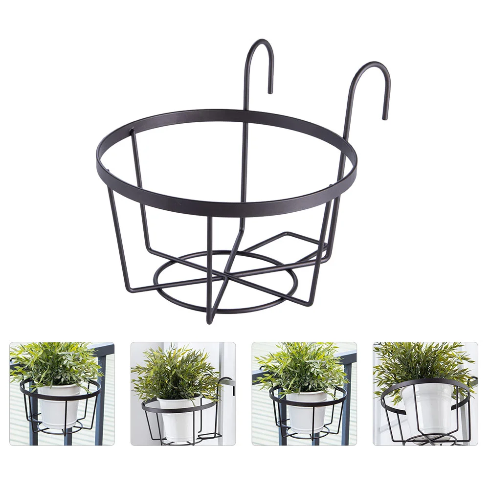 

1 Pc Hanging Planter Storage Rack Durable Flowerpot Hanger (Dark Brown)