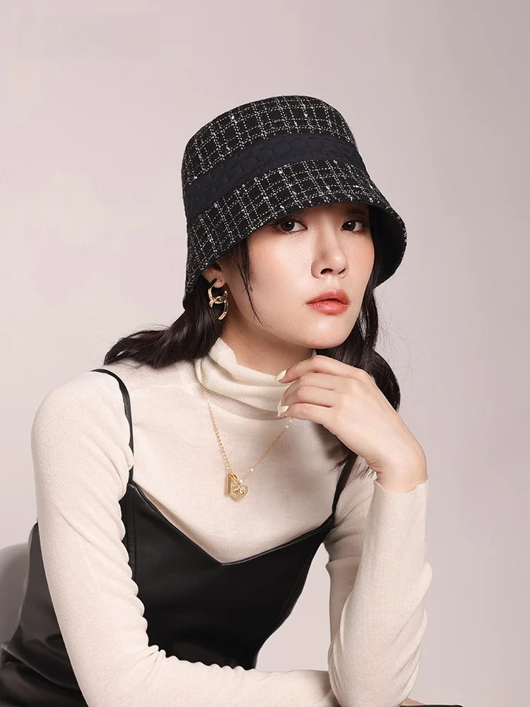 CACUSS Весенняя рыбацкая шляпа Женская двусторонняя одежда Изящная светская