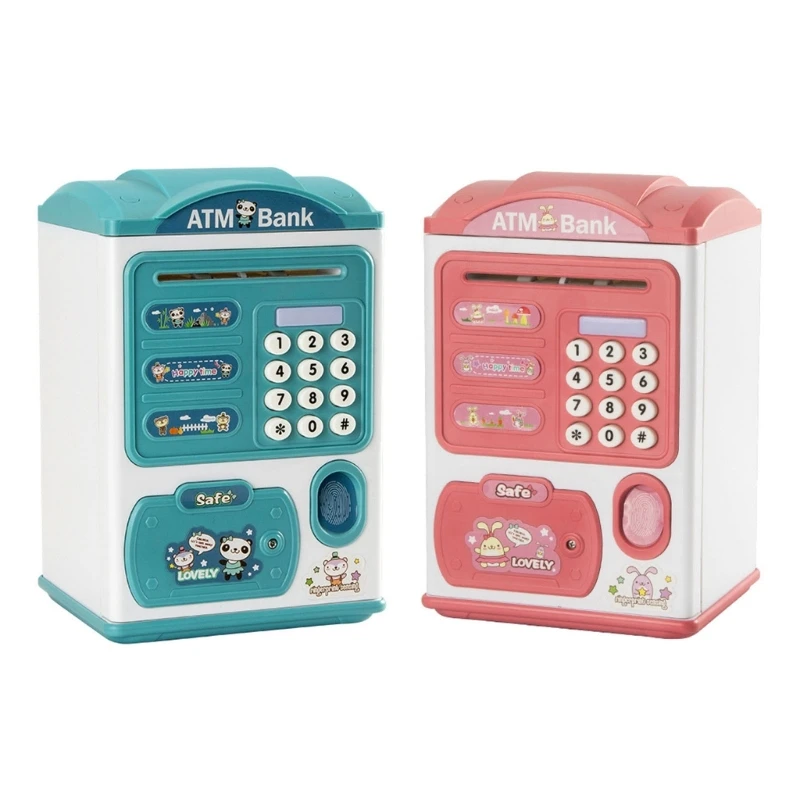 

Kids Electronic Piggy Bank ATM Money Bank for Bill and Coins Fun Toy Gift