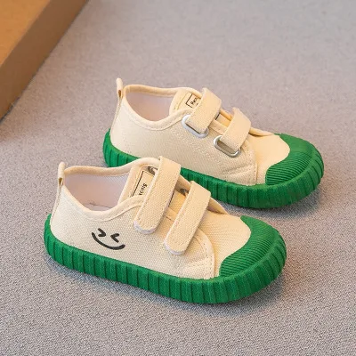Children Fashion Canvas Shoes 2022 New Korean Version Spring Autumn Boys Soft-soled Breathable Shoes Non-slip Girls Casual Shoes