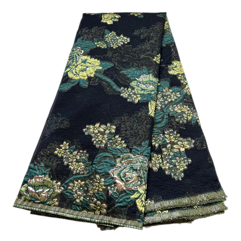 

LJ Beauty Flower Pattern Printed Telas Lace 2022 High Quality Organza Tissue Gauze Fabric For Women Dresses Sewing Africa Lace