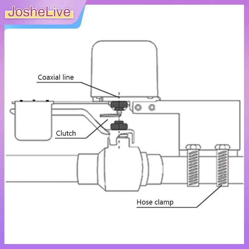 

Black Automation Control Valve Multiple Uses Tuya Zigbee Valve Smart Water/gas Valve Automation Control Sensitive Multipurpose
