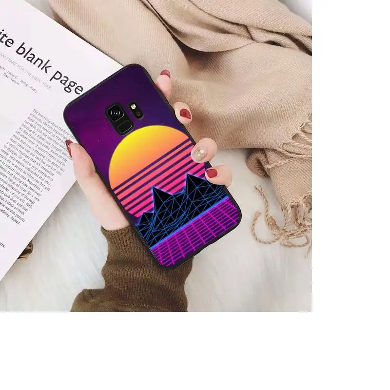 TOPLBPCS Synthwave Retro 80s неоновый красочный чехол для телефона Samsung Galaxy S20 S10 Plus S10E S5 S6 S7edge S8