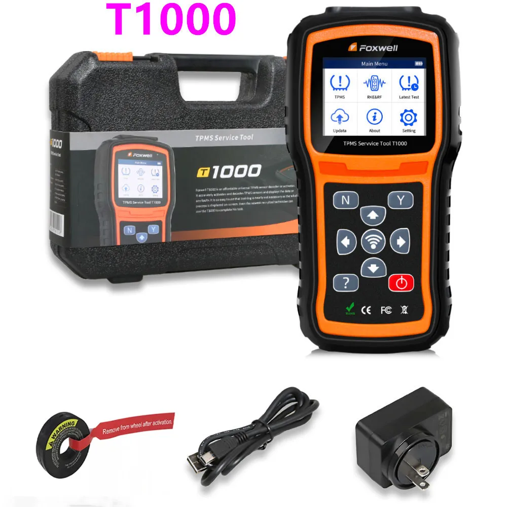 Foxwell T1000 TPMS Trigger магнитный инструмент TPM Sensor, бессрочные Бесплатные обновления, онлайн Замена Foxwell NT1001