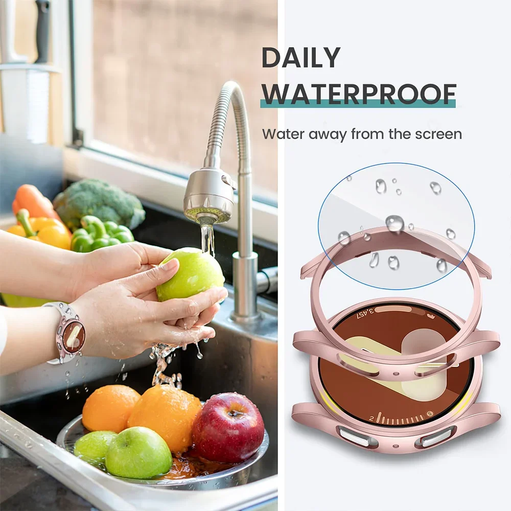 Чехол и стекло для Samsung Galaxy Watch 7/6/5/4 FE PEO